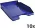 Exacompta EcoTray Office Briefablage A4+ Nachtblau, 10er-Pack (123104D)