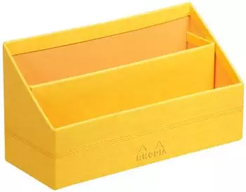 Rhodia Rhodiarama Briefst&auml;nder Kunstleder Narzisse 25x10x14cm (318946C)