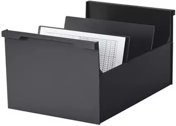 styro Karteikasten DIN A5 quer, schwarz