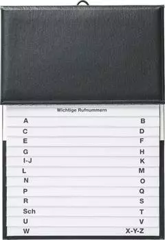 Brunnen Telefonregister Schuppen 16x22cm schwarz (106433590)