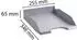 Exacompta Combo Midi Briefablage Polystyrol Steingrau, 6er-Pack (11341D)