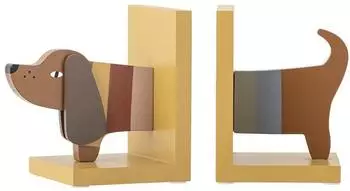 Bloomingville Charlie Buchst&uuml;tzen, gelb, MDF, 2er-Set