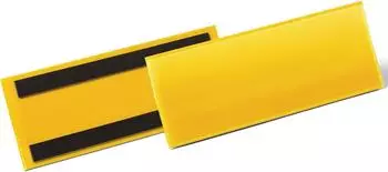 DURABLE Magnetische Etikettentasche 1/2 A5 quer, gelb, 50 St. (175704)