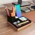Cofi Schreibtisch-Organizer Holz verstellbar 6 Fächer magnetisch (UK-DESK-ORGANIZER-BLACK)