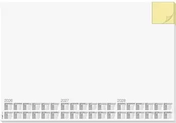 sigel Schreibtischunterlage Memo DIN A2, Kalender 2026–2028, 30 Blatt (H6490)