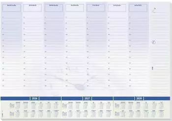 sigel Schreibtischunterlage DIN A2 Kalender 2026–2028, 30 Blatt (H6350)