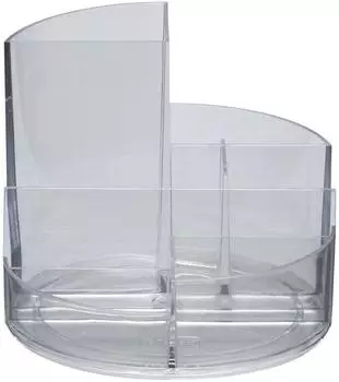 MAUL MAULrundbox Stiftek&ouml;cher 6 F&auml;cher Kunststoff transparent (4117605)