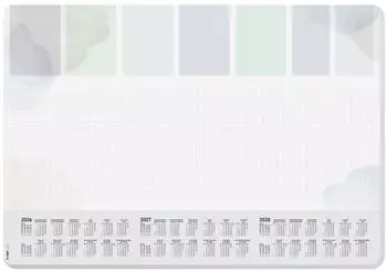 sigel Pastel Planner Schreibtischunterlage DIN A2, 30 Blatt, 2026&ndash;2028 (H6312)