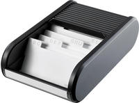 Helit H6218095, helit Visitenkartenbox Linear, schwarz