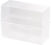 HAN 975-63 Karteibox Transluzent, Klar max. Anzahl der Karten: 500 Karten DIN...