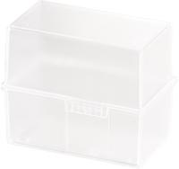 HAN 976-63, HAN A6 Karteikasten DIN A6 f&uuml;r 400 Karteikarten transparent mit Deckel