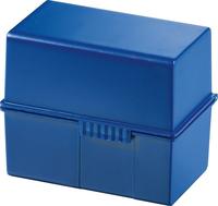 HAN 977-14, HAN A7 Karteikasten DIN A7 f&uuml;r 300 Karteikarten blau mit Deckel