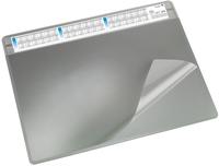 L&auml;ufer Schreibunterlage 47653 Durella Soft, grau, Kunststoff, mit Sichtplatte &