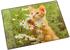 Läufer Schreibunterlage Katze mit Blume 400x530mm