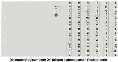 Leitz Registerserie A-Z A4 24 Ordner Tauenpapier grau (13240085)