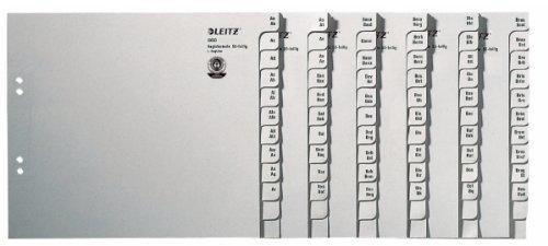 Leitz Registerserie A-Z A4 Überbreite Tauenpapier grau (13500085)