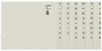 Leitz Registerserie A-Z A4 Überbreite Tauenpapier grau (13510085)
