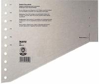 LEITZ Staffel-Trennbl&auml;tter, DIN A4 &Uuml;berbreite, grau Kraftkarton 200 g-qm,...