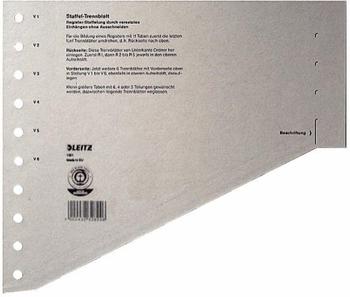 Leitz Trennblatt A4 gestaffelt 200g Karton grau 16510085