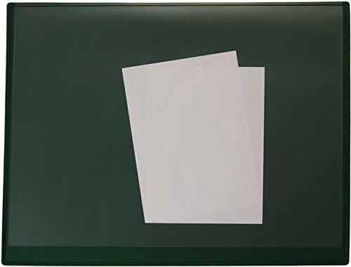 Staples Schreibunterlage Kunststoff mit Vollsichtauflage 63x50cm grün