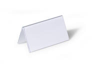 Durable - Tischnamensschild 100 X 52/104 Mm (b X H) Pvc-hartfolie Transparent 25