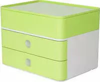 HAN 1100-80, HAN Schubladenbox Smart Box plus ALLISON gr&uuml;n 1100-80, DIN A5 mit 3