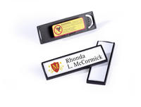 DURABLE CLIP-CARD - Namensschild - f&uuml;r 17 x 67 mm - Magnet - Schwarz (Packung mit