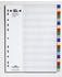 DURABLE Ordnerregister DIN A4 Vollformat Überbreite blanko farbsortiert 20-teilig (675927)