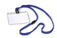 DURABLE Namensschild Textilband 10 6x9cm 10er Pck blau