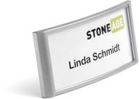 DURABLE CLASSIC - Namensschildhalterung - f&uuml;r 34 x 74 mm - Magnet - Silber (Packung