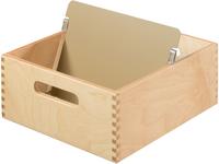 Karteitrog A5 quer Holz f&uuml;r 500-900 Karten
