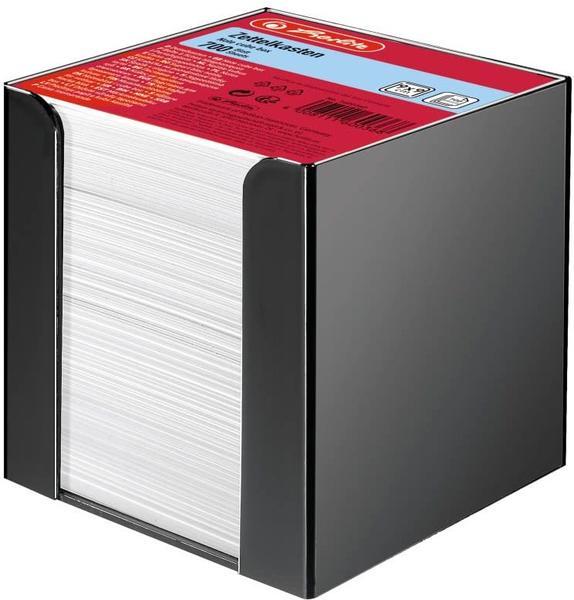 Herlitz Zettelbox schwarz mit 700 Notizzetteln (1600360)