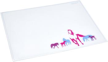 Läufer Schreibunterlage Durella Emotion transparent Pferde 53 x 40cm (43616)