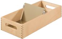 Karteitrog A6 quer Holz f&uuml;r 1000-1500 Karten