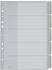 Leitz Register A4 Überbreite blanko Kunststoff 5-teilig grau mit Fenstertaben (1271-00-85)