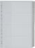 Leitz Register A4 Überbreite blanko Kunststoff 20-teilig grau mit Fenstertaben (1278-00-00)