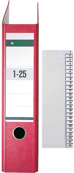 Leitz Registerserie 1-25 DIN A4 21,2x24cm 25Bl. Papier grau (13810085)