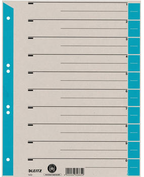 Leitz Trennblatt DIN A4 hellblau 100 St&uuml;ck (16520030)