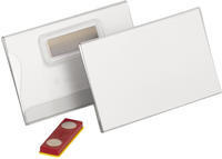 Durable - Namensschild 90 X 54 Mm (b X H) Magnet Transparent 25 St./pack.