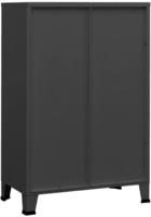 Lagerschrank Industrial Anthrazit 75x40x115 Cm Metall - Vidaxl