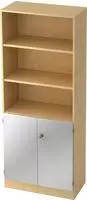 Hammerbacher Regalschrank Solid V6770/3/S/SG 5OH ahorn/silber