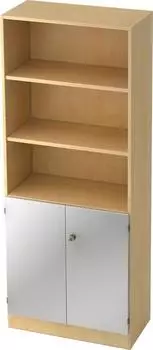 Hammerbacher Büroschrank 6770/3/S/SG ahorn/silber