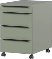GERMANIA Rollcontainer "Mailand, mit 4 Schubladen, optional mit...