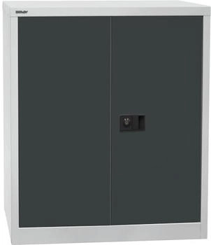 Bisley Aktenschrank Universal Stahl abschließbar 91,4 x 100 x 40 cm anthrazit/lichtgrau (E402A01525)