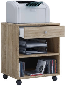 VCM Rollcontainer Beistellcontainer mit Zwei offenen Fächern Maße 54 x 45 x 38 cm Bürocontainer Salda (913907)