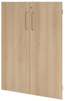 HJH Office Tür FlexWall 80cm 3OH eiche 2 Stück (VFWT38EBS)