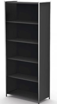 Kerkmann Regal Toledo mit Sichtrückwand 800 x 380 x 1850 mm anthrazit (7349)