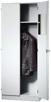 Hammerbacher Kleiderschrank grau 80x200.4x42 cm (V6200/5/5/SG)