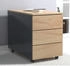 VCM Dalosa Rollcontainer 3 Auszüge 39,0 x 70,0 x 55,0 cm anthrazit eiche (918330)