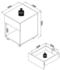 VCM Rollcontainer 1 Schubladen 39x55x45 cm weiß (918331)